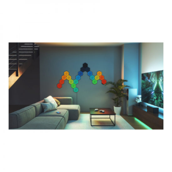 Nanoleaf | Shapes Black Hexagon Expansion pack (3 panels) | 42 W | WiFi