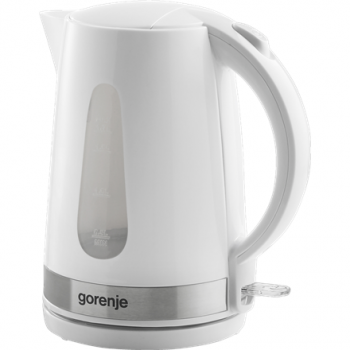 Gorenje | Kettle | K17WE | Electric | 2200 W | 1.7 L | Plastic/Metal | 360° rotational base | White