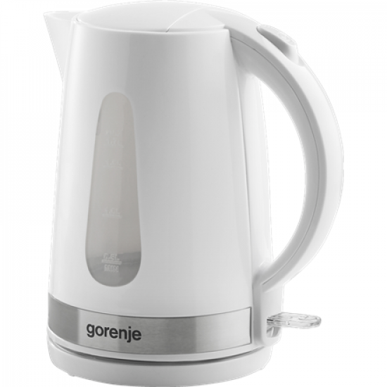 Gorenje | Kettle | K17WE | Electric | 2200 W | 1.7 L | Plastic/Metal | 360° rotational base | White
