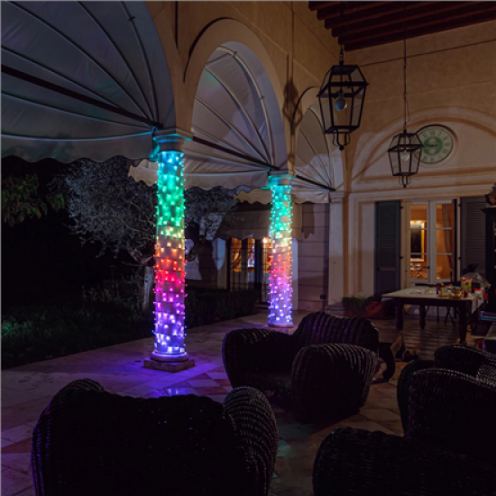 Twinkly|Strings Smart LED Lights 100 RGB (Multicolor), 8m, Black wire|RGB – 16M+ colors