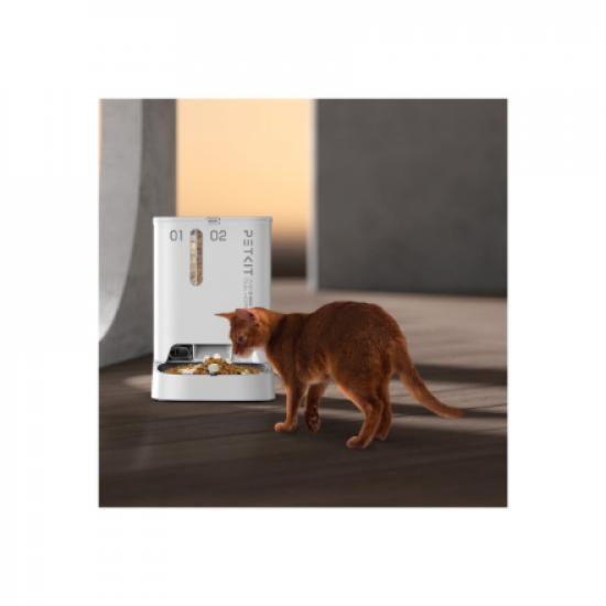 PETKIT | Feeder with Camera | P591 YumShare Dual-hopper | Capacity 2+3 L | White
