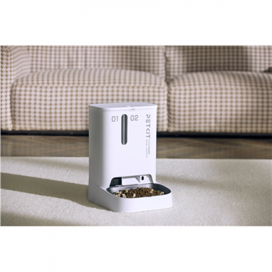 PETKIT | Feeder with Camera | P591 YumShare Dual-hopper | Capacity 2+3 L | White