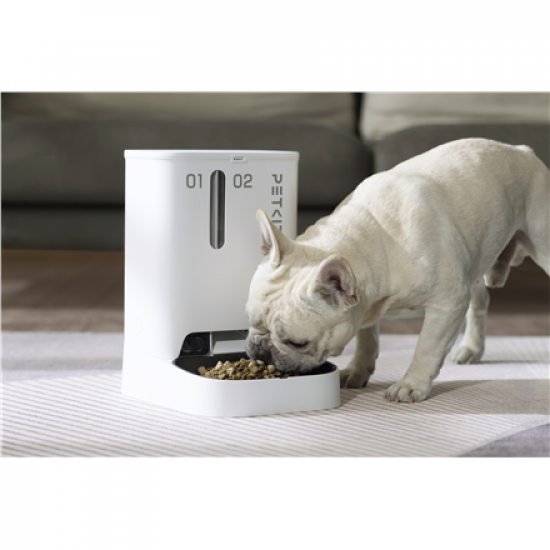 PETKIT | Feeder with Camera | P591 YumShare Dual-hopper | Capacity 2+3 L | White