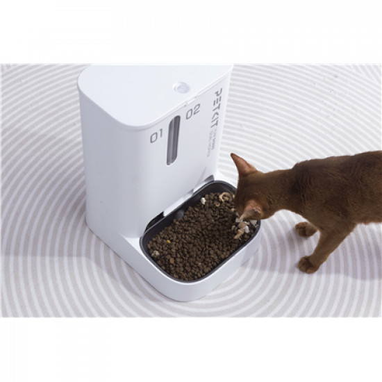 PETKIT | Feeder with Camera | P591 YumShare Dual-hopper | Capacity 2+3 L | White
