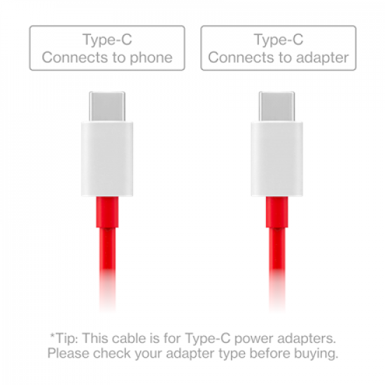 OnePlus | SUPERVOOC | Type-C to Type C Cable | Charging / data transfer