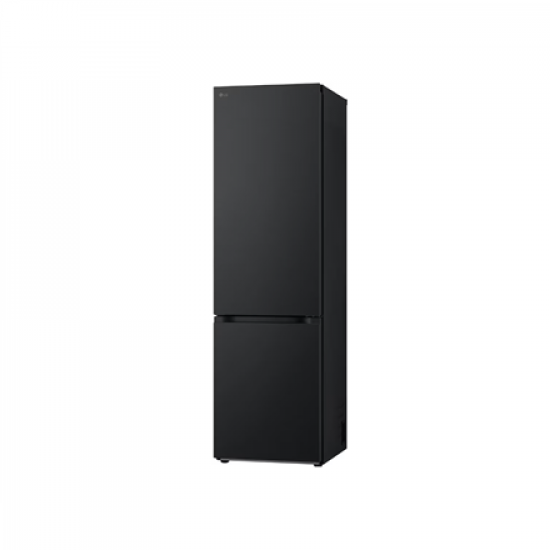 LG | Refrigerator | GBV5240CEP | Energy efficiency class C | Free standing | Combi | Height 203 cm | No Frost system | Fridge net capacity 277 L | Freezer net capacity 110 L | Display | 35 dB | Matte Black