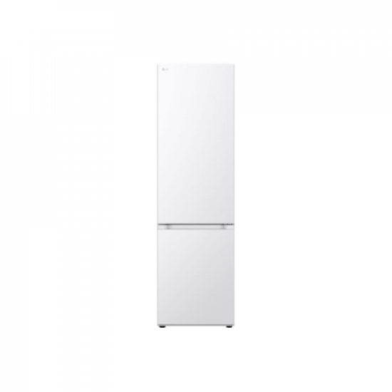 LG | Refrigerator | GBV5240DSW | Energy efficiency class D | Free standing | Combi | Height 203 cm | No Frost system | Fridge net capacity 277 L | Freezer net capacity 110 L | Display | 35 dB | White