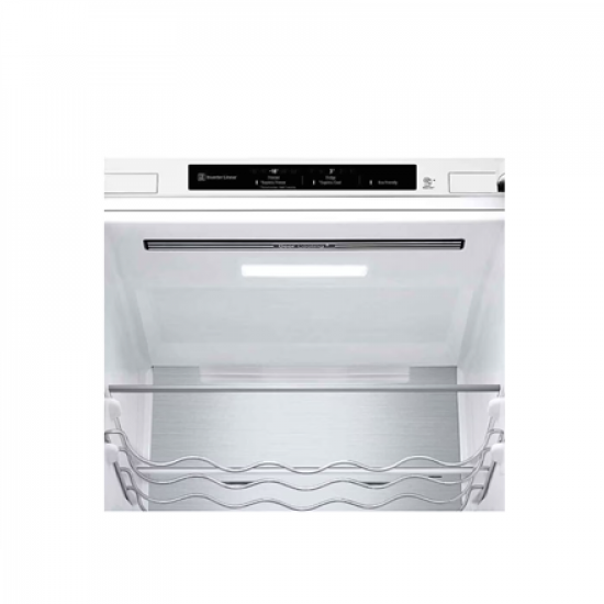 LG | Refrigerator | GBV5240DSW | Energy efficiency class D | Free standing | Combi | Height 203 cm | No Frost system | Fridge net capacity 277 L | Freezer net capacity 110 L | Display | 35 dB | White