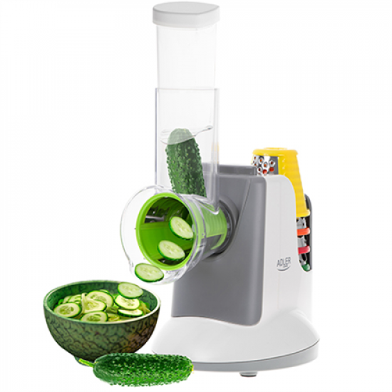 Adler | Vegetable Slicer | AD 4815 | White/Grey | 150 W