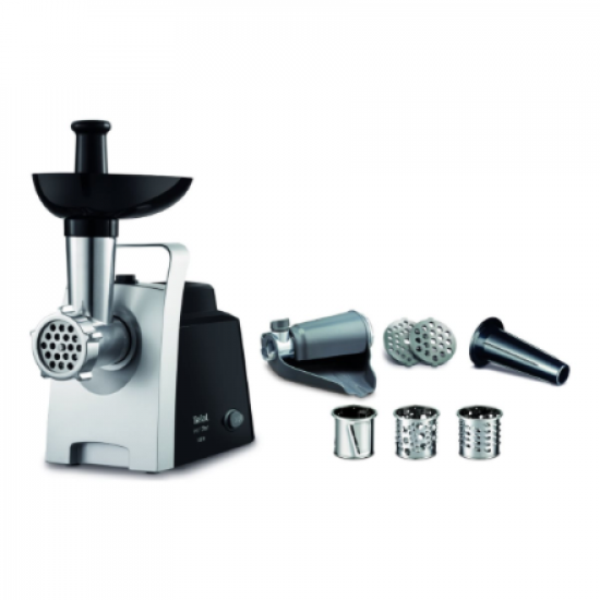TEFAL | Meat Grinder | NE109838 | Stainless Steel/Black | 1400 W | Number of speeds 1 | Throughput (kg/min) 1.7