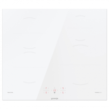 Gorenje | Hob | GI6401WSC | Induction | Number of burners/cooking zones 4 | Touch | Timer | White | Display