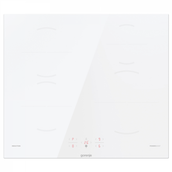Gorenje | Hob | GI6401WSC | Induction | Number of burners/cooking zones 4 | Touch | Timer | White | Display