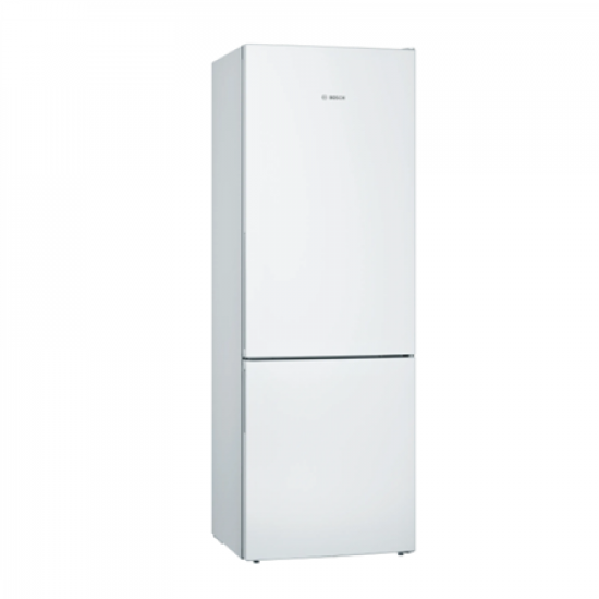 Bosch | Refrigerator | KGE49AWCA | Energy efficiency class C | Free standing | Combi | Height 201 cm | Fridge net capacity 302 L | Freezer net capacity 117 L | 38 dB | White