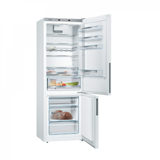 Bosch | Refrigerator | KGE49AWCA | Energy efficiency class C | Free standing | Combi | Height 201 cm | Fridge net capacity 302 L | Freezer net capacity 117 L | 38 dB | White