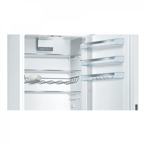 Bosch | Refrigerator | KGE49AWCA | Energy efficiency class C | Free standing | Combi | Height 201 cm | Fridge net capacity 302 L | Freezer net capacity 117 L | 38 dB | White
