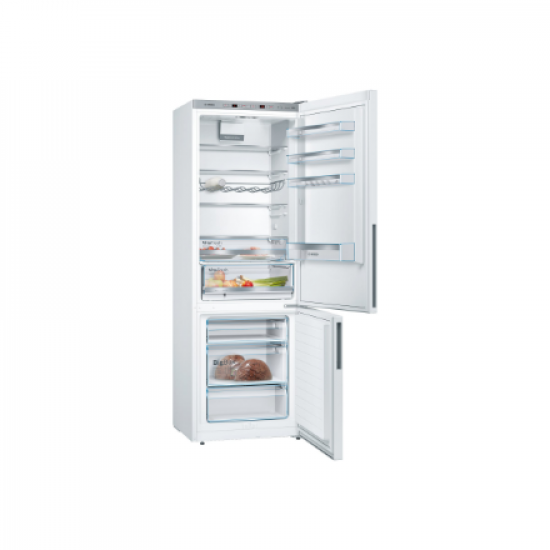 Bosch | Refrigerator | KGE49AWCA | Energy efficiency class C | Free standing | Combi | Height 201 cm | Fridge net capacity 302 L | Freezer net capacity 117 L | 38 dB | White