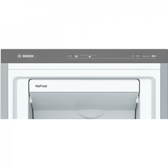 Bosch | Freezer | GSN36VIEP | Energy efficiency class E | Upright | Free standing | Height 186 cm | Total net capacity 242 L | No Frost system | Stainless steel