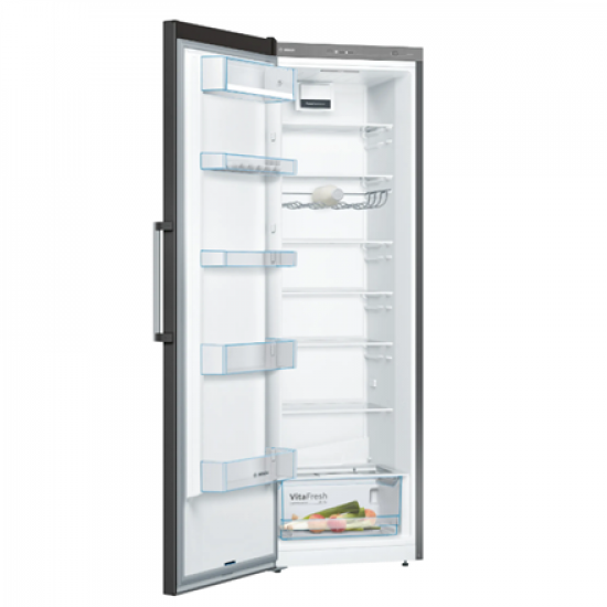 Bosch | Refrigerator | KSV36VXDP | Energy efficiency class D | Free standing | Larder | Height 186 cm | Fridge net capacity 346 L | Display | 39 dB | Black