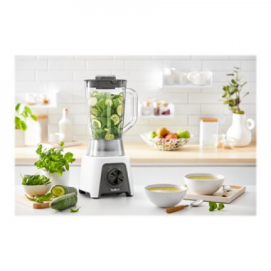 TEFAL | Blender | BL2C0130 | Tabletop | 450 W | Jar material Plastic | Jar capacity 1.5 L | Ice crushing | White