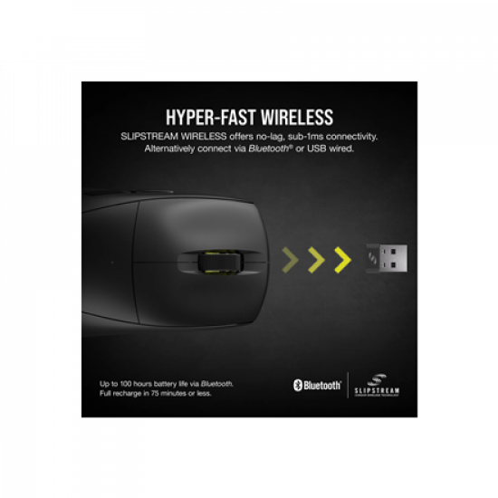 Corsair | Gaming Mouse | M75 AIR | Wireless | Bluetooth, 2.4 GHz | Black