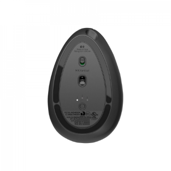 Logitech | Ergonomic Mouse | MX VERTICAL | Wireless | USB, Bluetooth | Graphite