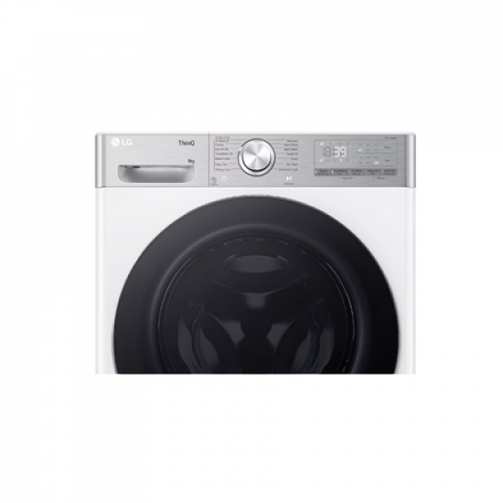 LG | Washing Machine | F2WR909P3W | Energy efficiency class A | Front loading | Washing capacity 9 kg | 1200 RPM | Depth 47.5 cm | Width 60 cm | LED | Steam function | Direct drive | Wi-Fi | White