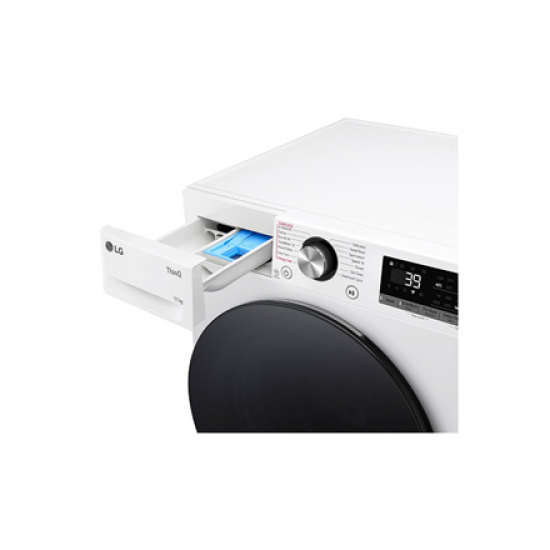 LG | Washing Machine | F4WR711S2W | Energy efficiency class A | Front loading | Washing capacity 11 kg | 1400 RPM | Depth 55.5 cm | Width 60 cm | Display | LED | Steam function | Direct drive | Wi-Fi | White