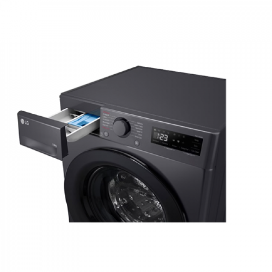 LG | Washing Machine | F4WR510SBM | Energy efficiency class A | Front loading | Washing capacity 10 kg | 1400 RPM | Depth 57 cm | Width 60 cm | Display | LED | Steam function | Black