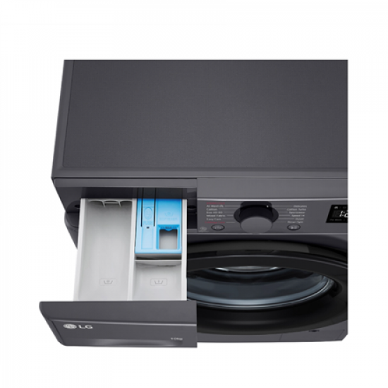 LG | Washing Machine | F4WR510SBM | Energy efficiency class A | Front loading | Washing capacity 10 kg | 1400 RPM | Depth 57 cm | Width 60 cm | Display | LED | Steam function | Black