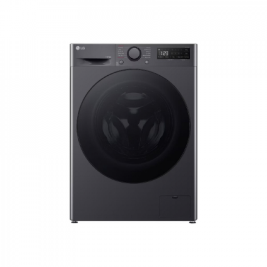 LG | Washing machine with dryer | F4DR510S2M | Energy efficiency class A | Front loading | Washing capacity 10 kg | 1400 RPM | Depth 56.5 cm | Width 60 cm | Display | LED | Drying system | Drying capacity 6 kg | Steam function | Direct drive | Middle Blac
