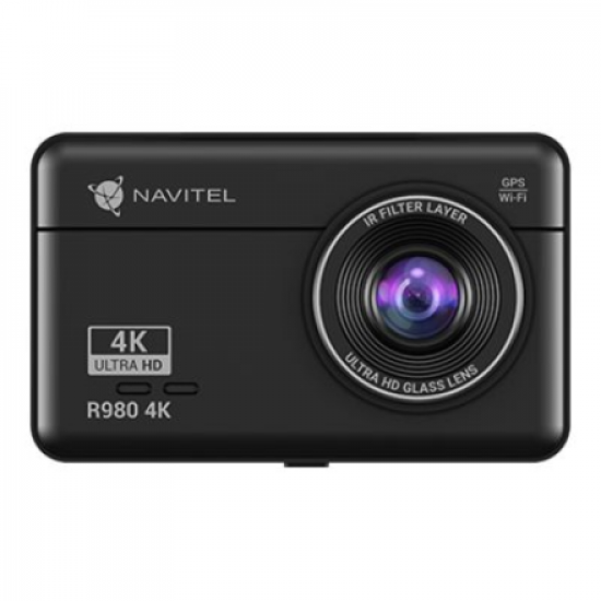 Navitel | Dashcam with Wi-Fi, GPS-informer, and digital speedometer | R980 4K | IPS display 3''; 854x480; Touchscreen | GPS (satellite) | Maps included