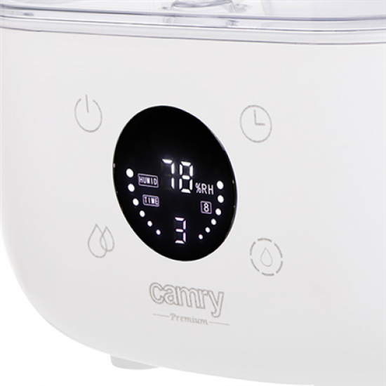 Camry | CR 7973w | Humidifier | 23 W | Water tank capacity 5 L | Suitable for rooms up to 35 m² | Ultrasonic | Humidification capacity 100-260 ml/hr | White