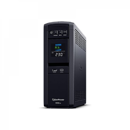 CyberPower | PFC Sinewave UPS Series | CP1350PFCLCD | 1350 VA | 880 W | 144 V | 88 V | NEMA 5-15P, 5 ft. cord