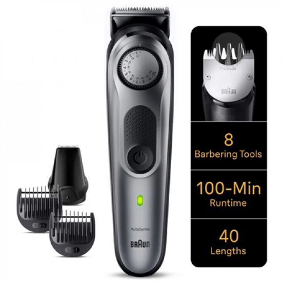Braun | Beard Trimmer | BT7420 | Cordless | Number of length steps 40 | Black