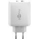 Goobay | USB-C PD Dual Fast Charger (45 W) | 65412 | N/A