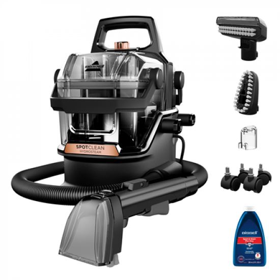 Bissell | Portable Carpet and Upholstery Cleaner | SpotClean HydroSteam Pro | Corded operating | Washing function | 1000 W | Black