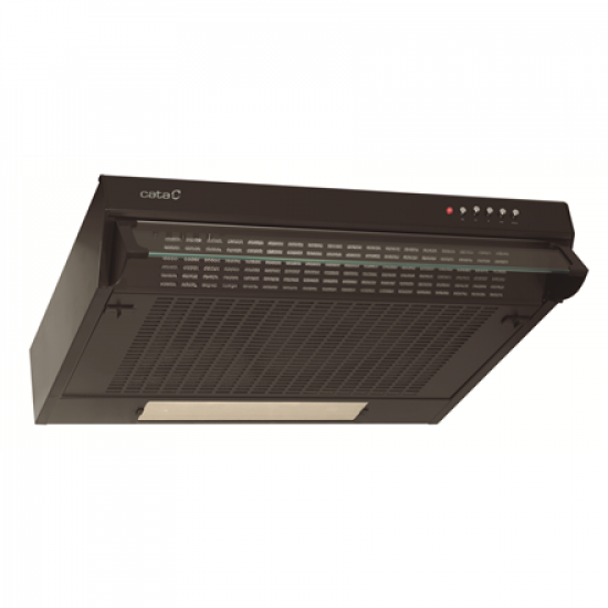 CATA | Hood | F-2060 BK /L | Conventional | Energy efficiency class C | Width 60 cm | 311 m³/h | Mechanical | LED | Black