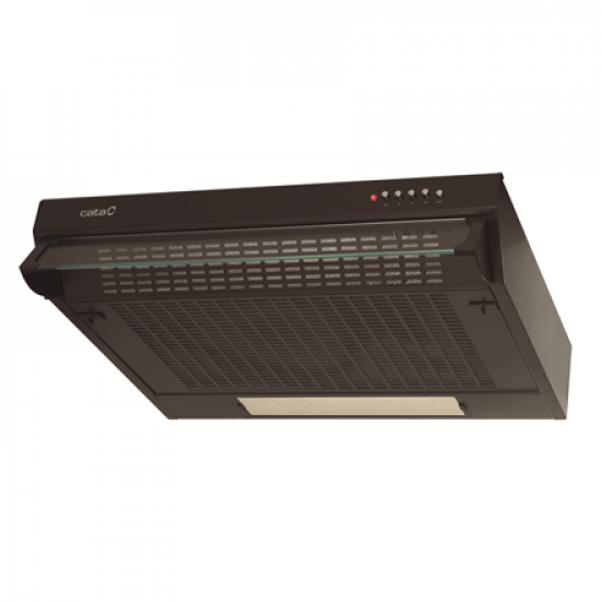 CATA | Hood | F-2060 BK /L | Conventional | Energy efficiency class C | Width 60 cm | 311 m³/h | Mechanical | LED | Black