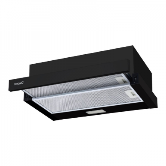 CATA | TFB-5160 BK | Telescopic | Energy efficiency class C | Width 59.5 cm | 300 m³/h | Mechanical control | LED | Black