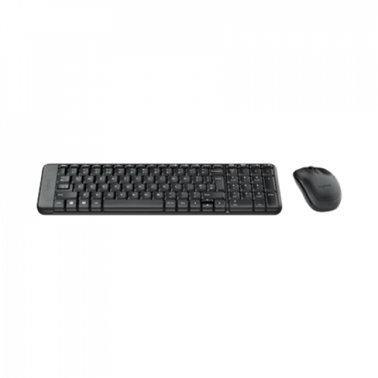 Logitech | Combo Wireless Keyboard and Mouse | MK220 | Keyboard and Mouse | Wireless | Mouse included | US | Black | N/A