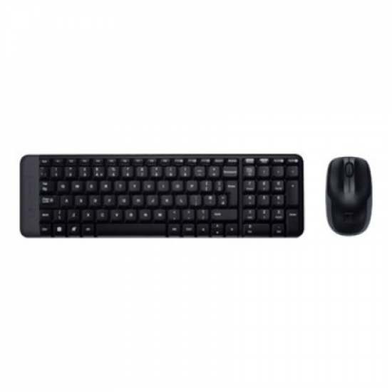 Logitech | Combo Wireless Keyboard and Mouse | MK220 | Keyboard and Mouse | Wireless | Mouse included | US | Black | N/A