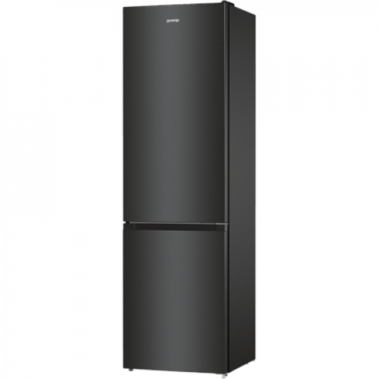 Gorenje | Refrigerator | NRK6202EBXL4 | Energy efficiency class E | Free standing | Combi | Height 200 cm | No Frost system | Fridge net capacity 235 L | Freezer net capacity 96 L | Display | 38 dB | Black
