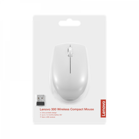 Lenovo | Compact Mouse | 300 | Wireless | Cloud Grey
