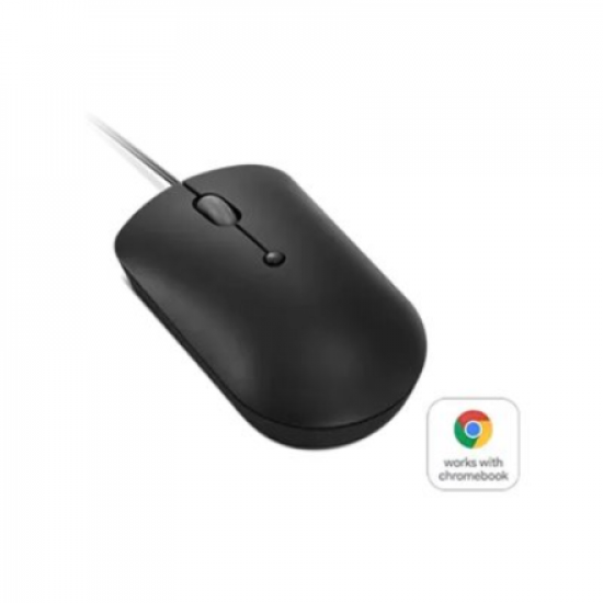Lenovo | Compact Mouse | 400 | Wired | USB-C | Raven black