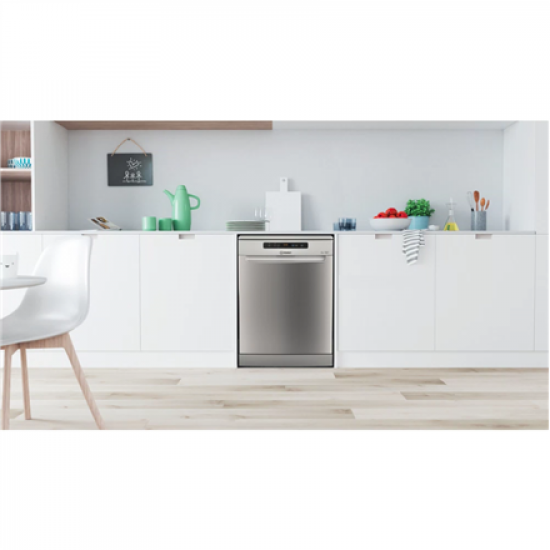 Dishwasher | D2F HD624 AS | Free standing | Width 60 cm | Number of place settings 14 | Number of programs 9 | Energy efficiency class E | Display | Silver