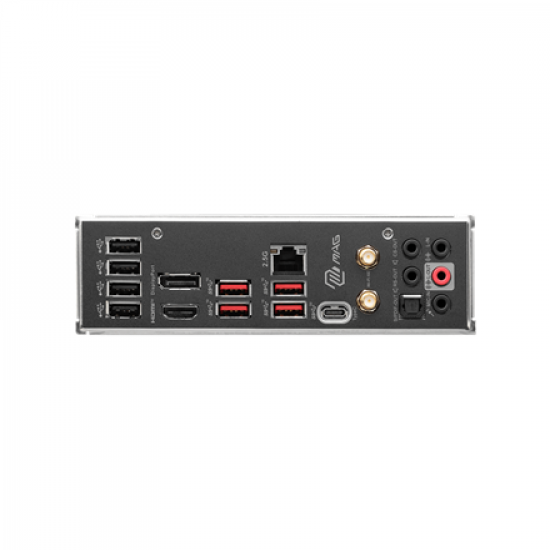 MSI | MAG B760 TOMAHAWK WIFI | Processor family Intel | Processor socket LGA1700 | DDR5 | Supported hard disk drive interfaces SATA, M.2 | Number of SATA connectors 4