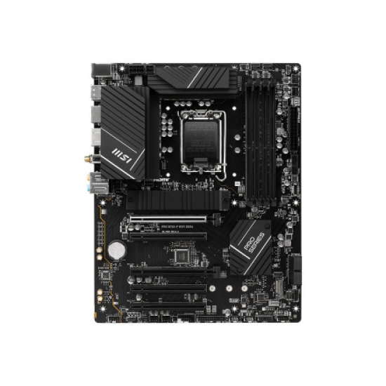 MSI | PRO B760-P WIFI DDR4 | Processor family Intel | Processor socket LGA1700 | DDR4 | Supported hard disk drive interfaces SATA, M.2 | Number of SATA connectors 4
