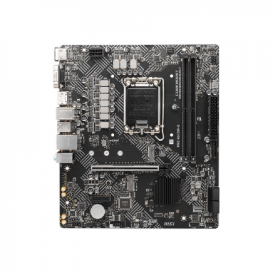 MSI | PRO H610M-G | Processor family Intel | Processor socket LGA1700 | DDR5 | Supported hard disk drive interfaces SATA, M.2 | Number of SATA connectors 4
