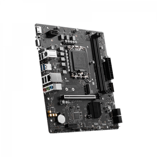 MSI | PRO H610M-E | Processor family Intel | Processor socket  LGA1700 | Supported hard disk drive interfaces SATA, M.2 | Number of SATA connectors 4