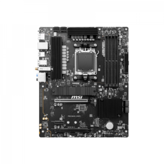 MSI | PRO B650-S WIFI | Processor family AMD | Processor socket AM5 | DDR5 | Supported hard disk drive interfaces SATA, M.2 | Number of SATA connectors 4